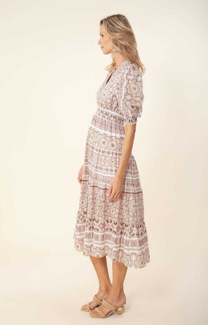 Hale Bob Jessamy Tiered Midi Dress