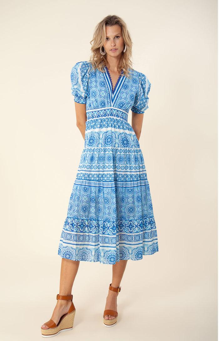 Hale Bob Jessamy Tiered Midi Dress