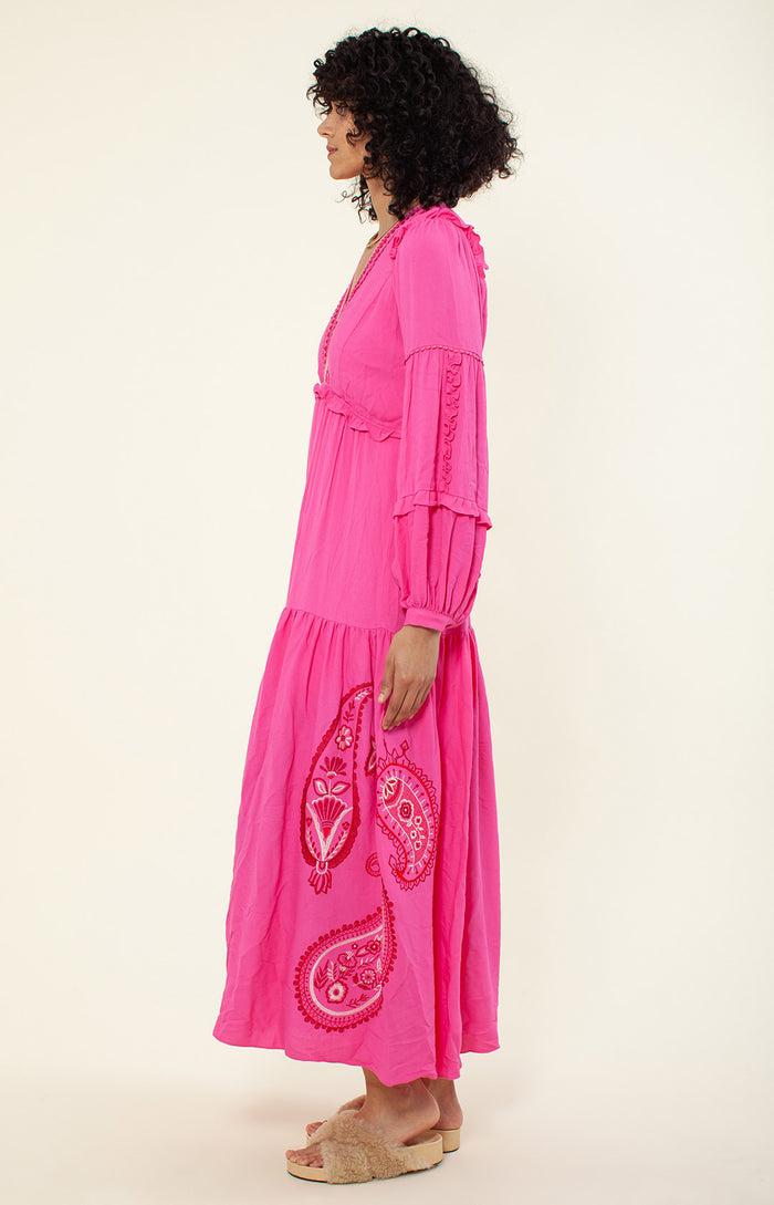Hale Bob Josephine Embroidered Maxi Dress