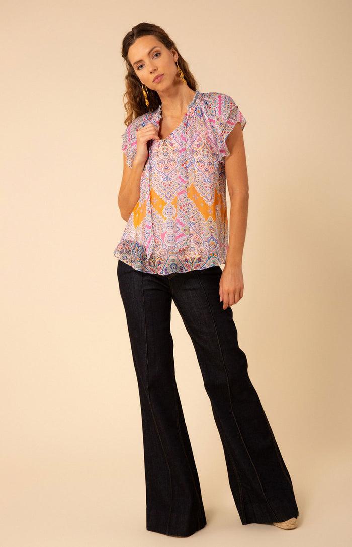 Hale Bob Julianna Chiffon Top