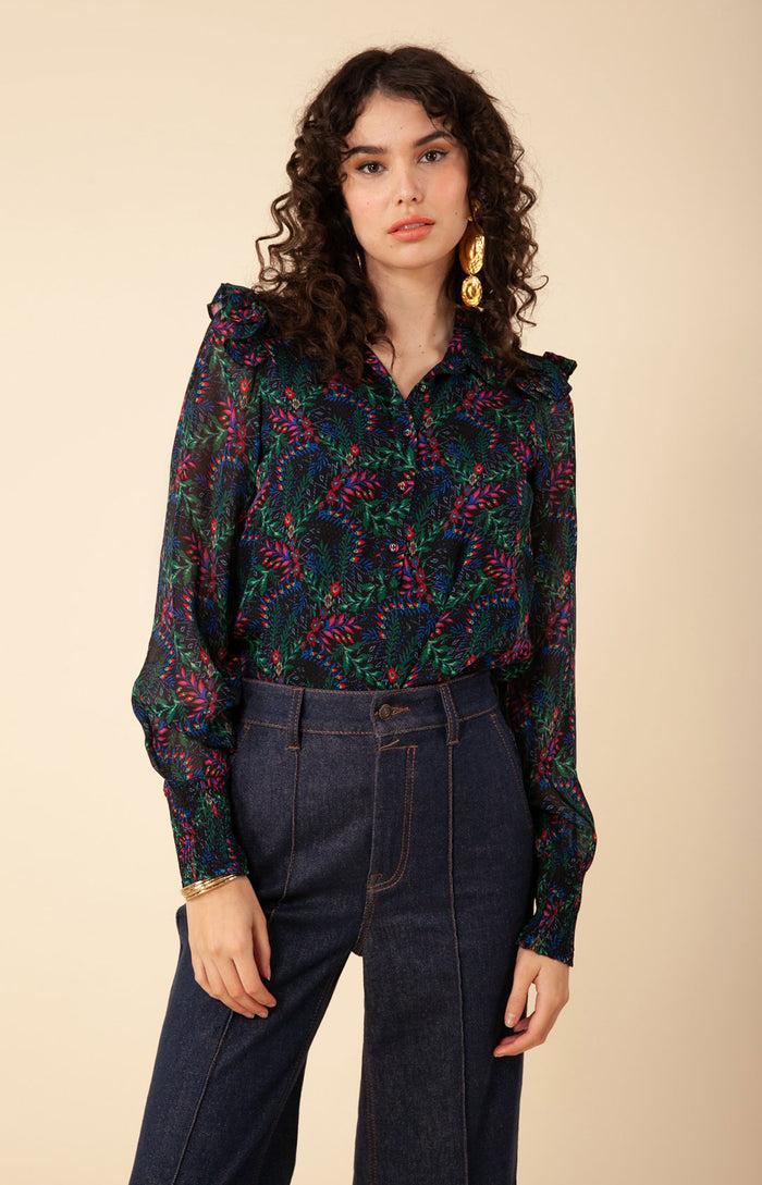 Hale Bob Juliette Chiffon Top