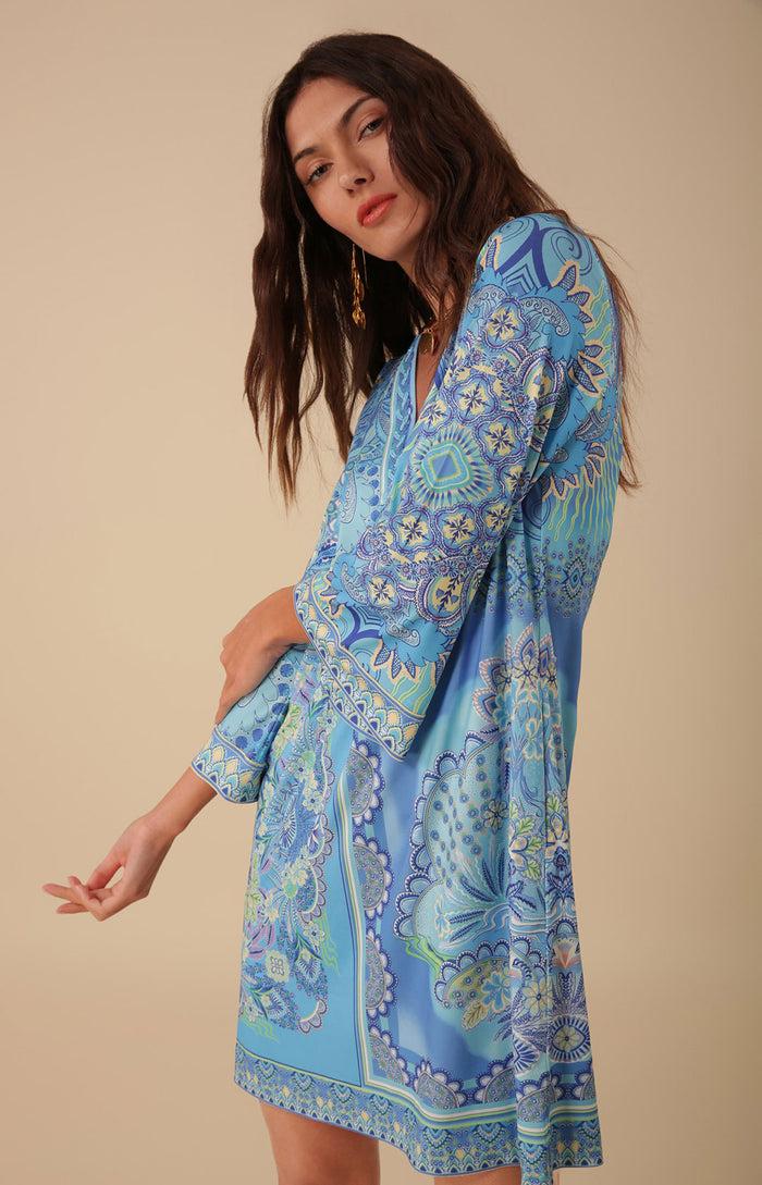 Hale Bob Juniper Jersey Dress Beaded