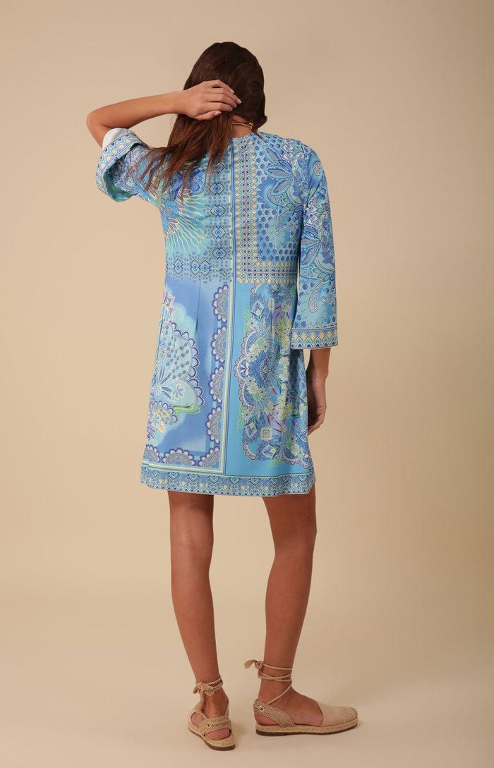 Hale Bob Juniper Jersey Dress Beaded