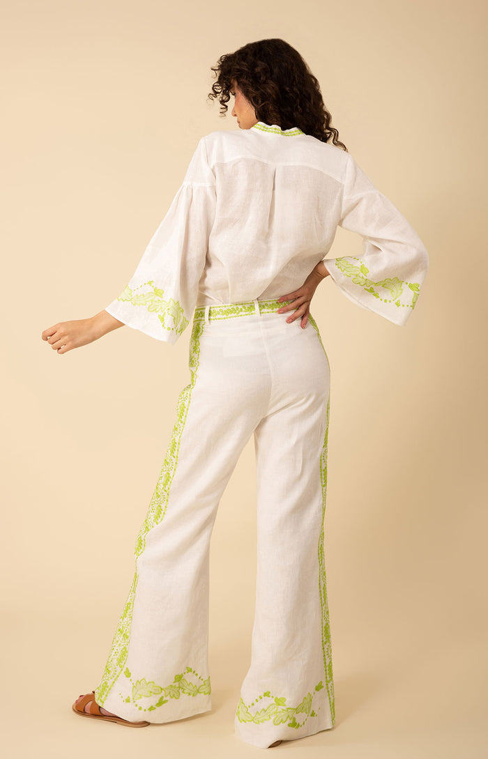 Hale Bob Kaia Embroidered Linen Top