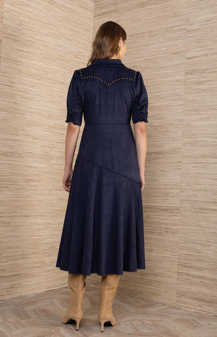 Hale Bob Kaisley Suede Dress