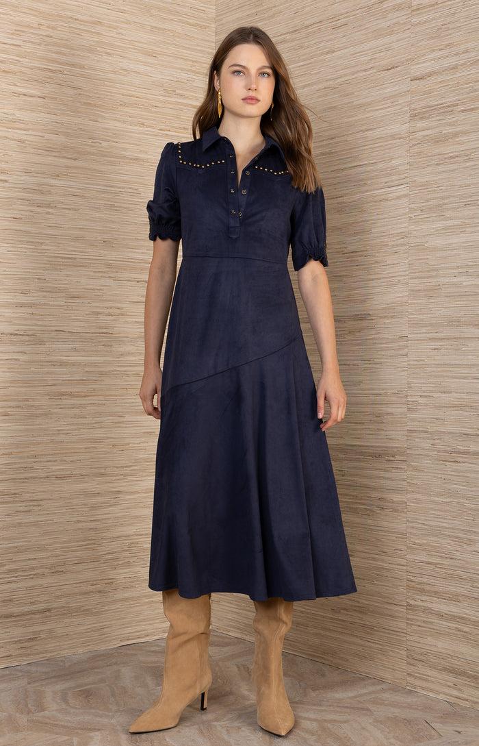 hale bob Kaisley Suede Dress