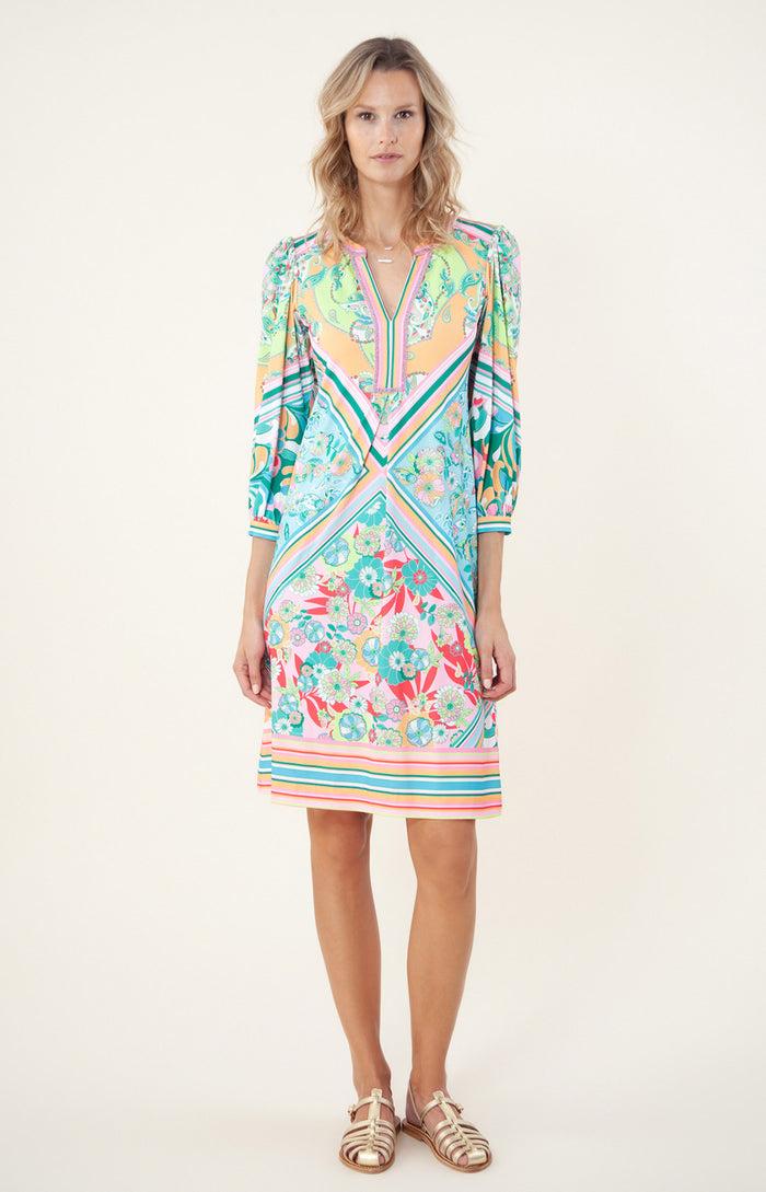 Hale Bob Kalia Jersey Dress Beaded