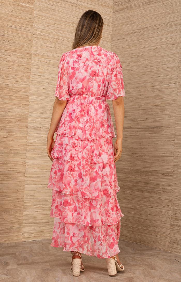 Hale Bob Kallie Chiffon Maxi Dress