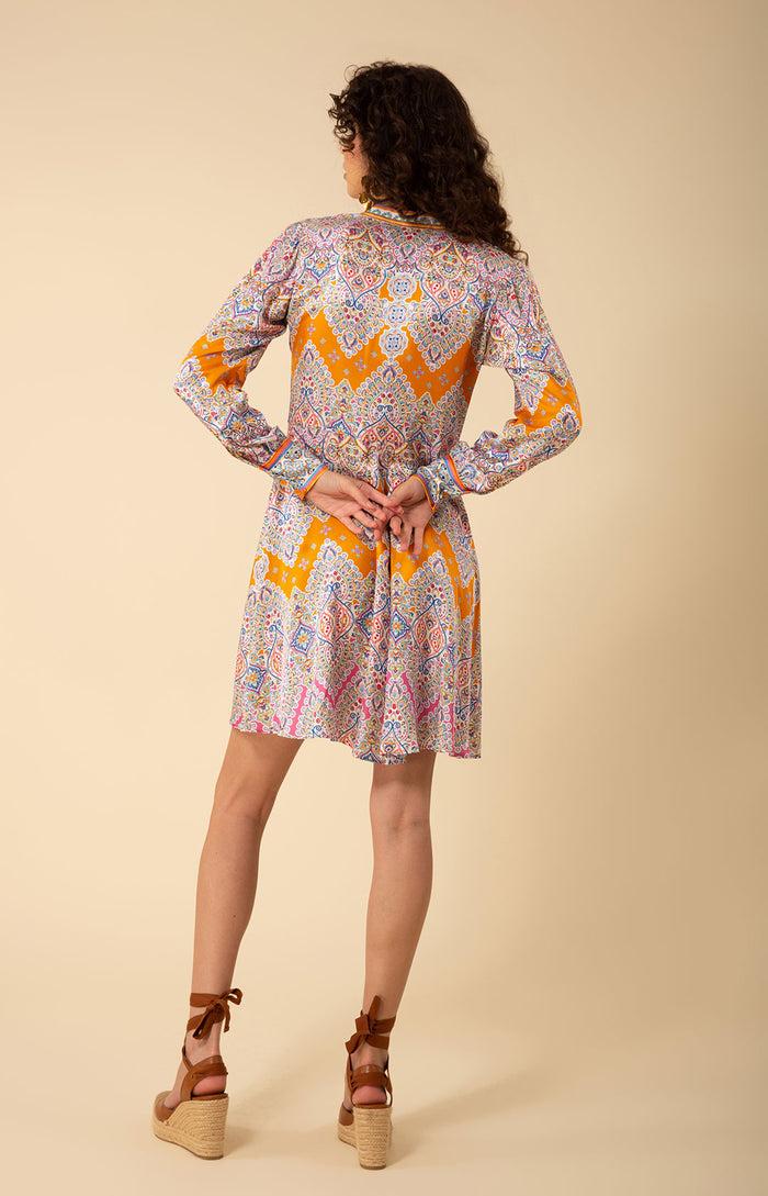 Hale Bob Kamila Charmeuse Shirtdress