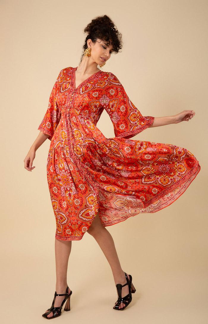 Hale Bob Kamryn Midi Dress