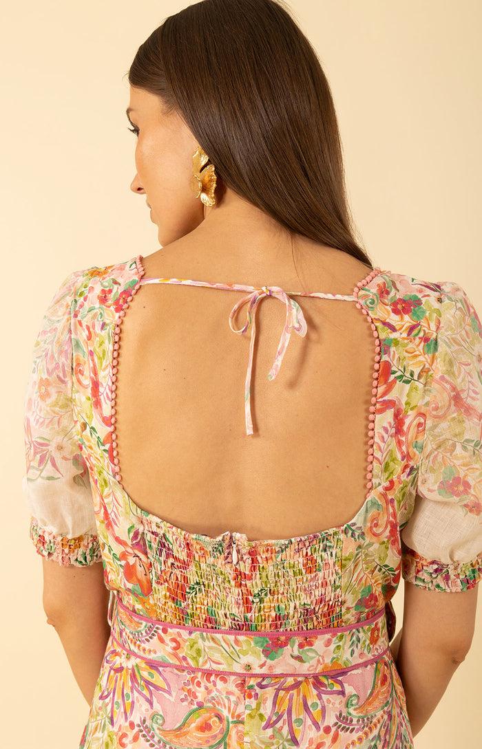 Hale Bob Kara Linen Maxi Dress