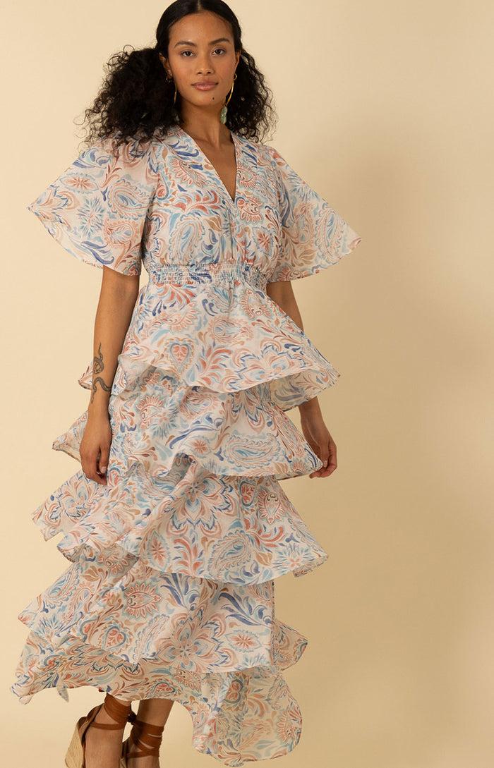 Hale Bob Karsyn Tiered Maxi Dress