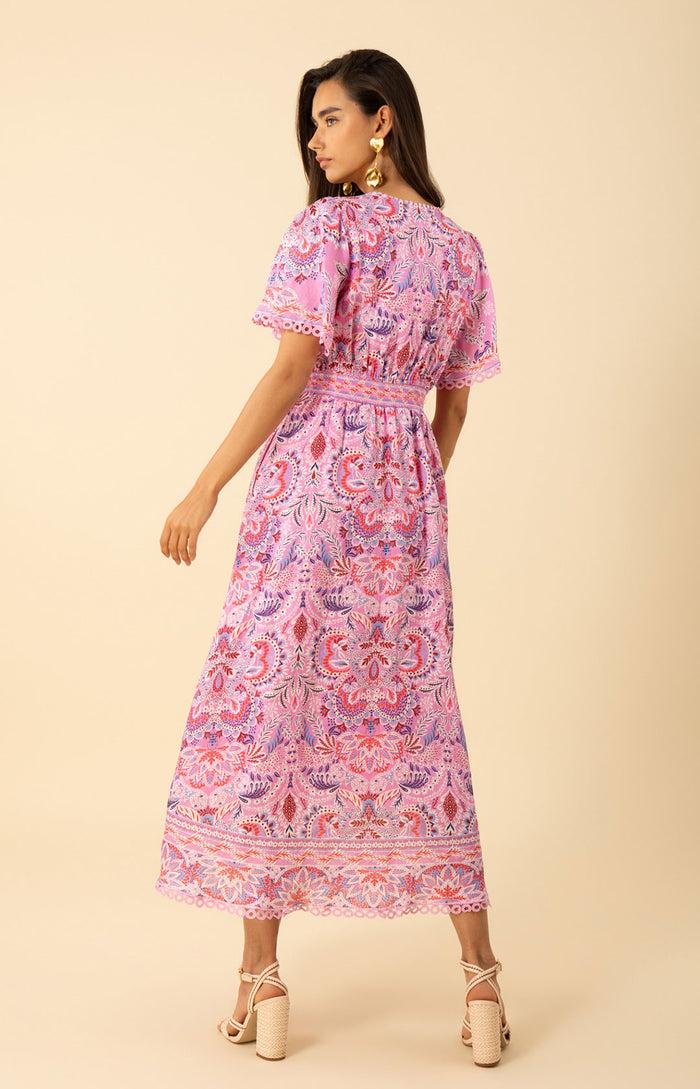 Hale Bob Katelyn Linen Maxi Dress