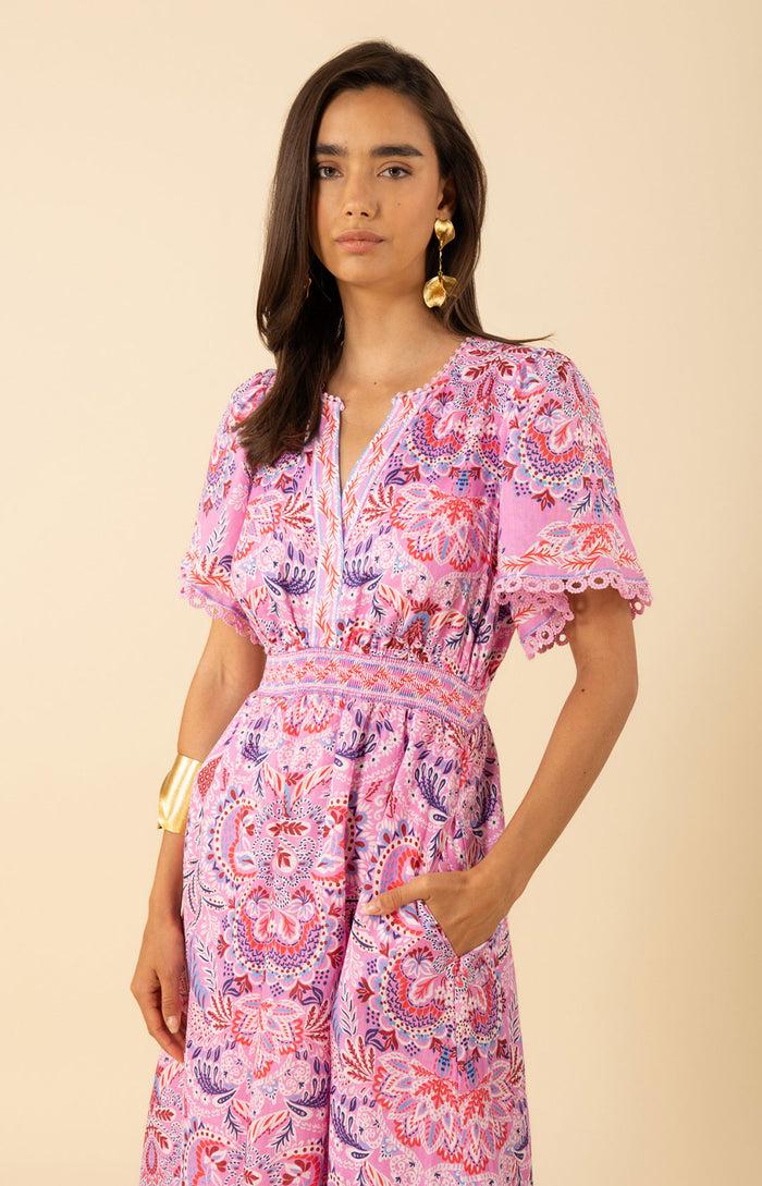 Hale Bob Katelyn Linen Maxi Dress