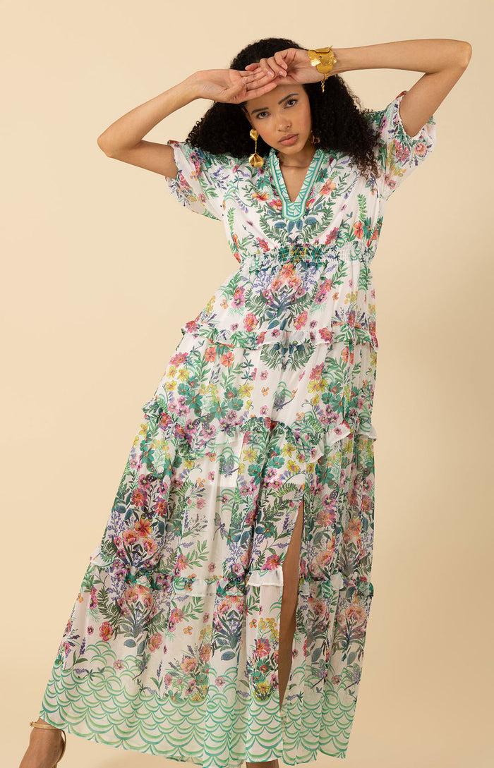 Hale Bob Khaleesi Chiffon Maxi Dress