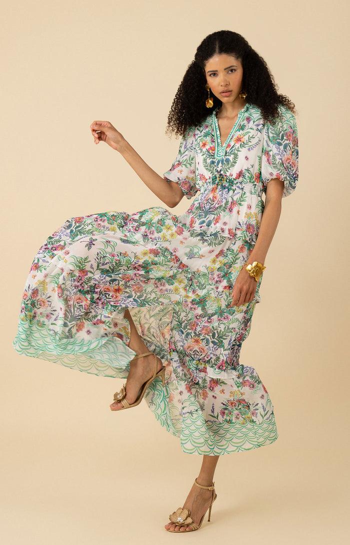 Hale Bob Khaleesi Chiffon Maxi Dress