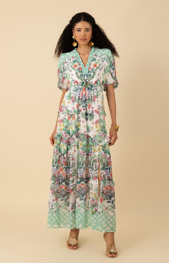 hale bob Khaleesi Chiffon Maxi Dress