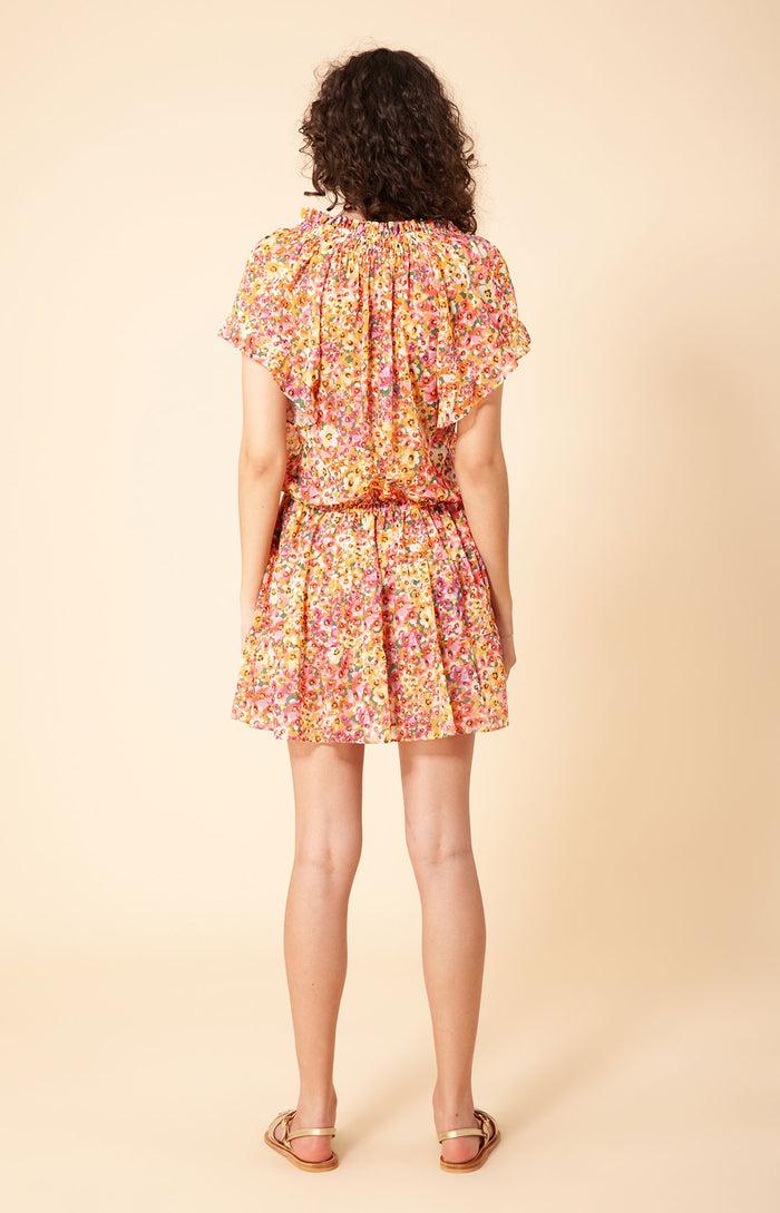 Hale Bob Kya Chiffon Blouson Dress