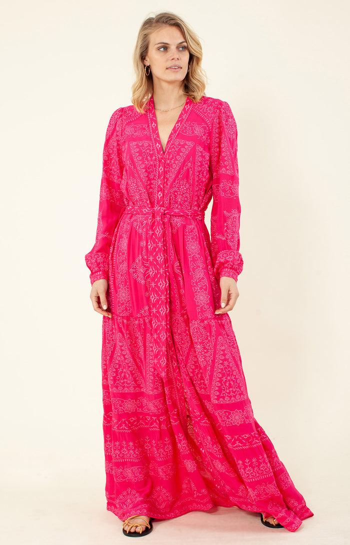 Hale Bob Lavinia Embroidered Maxi