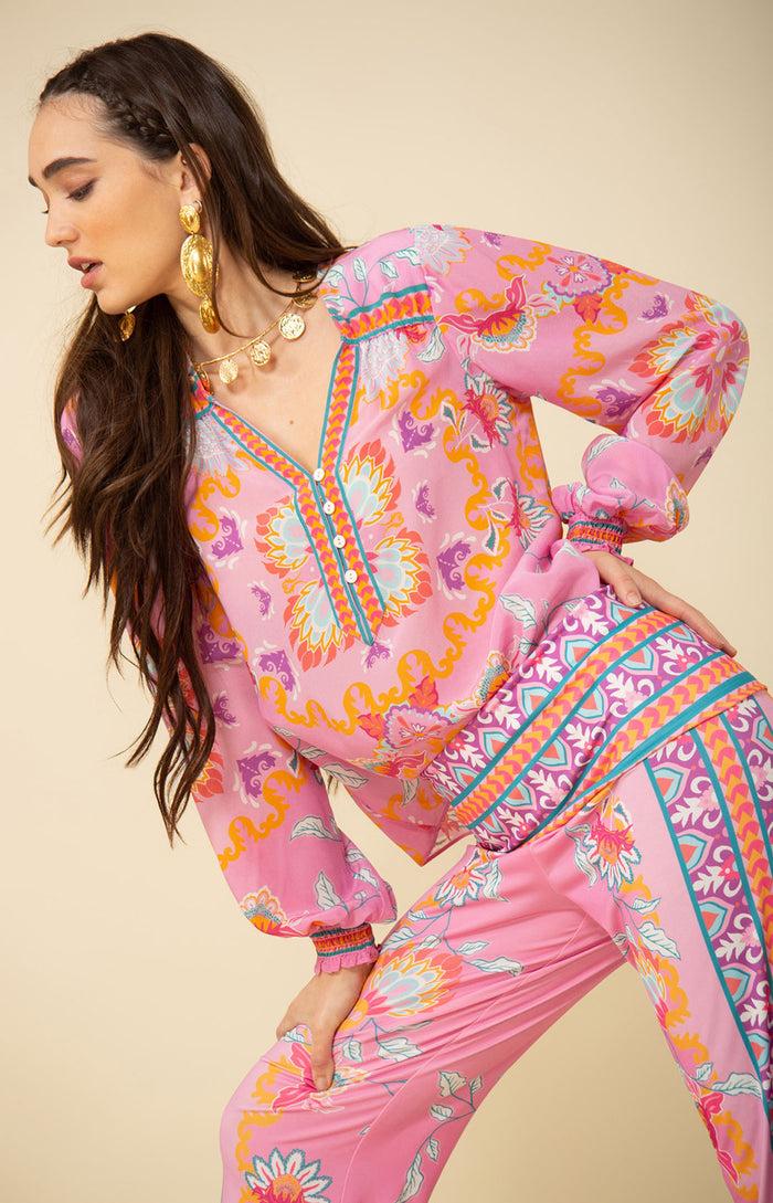 Hale Bob Leilani Silk Top