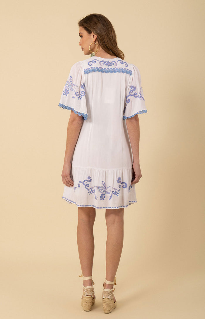 Hale Bob Lennox Embroidered Dress