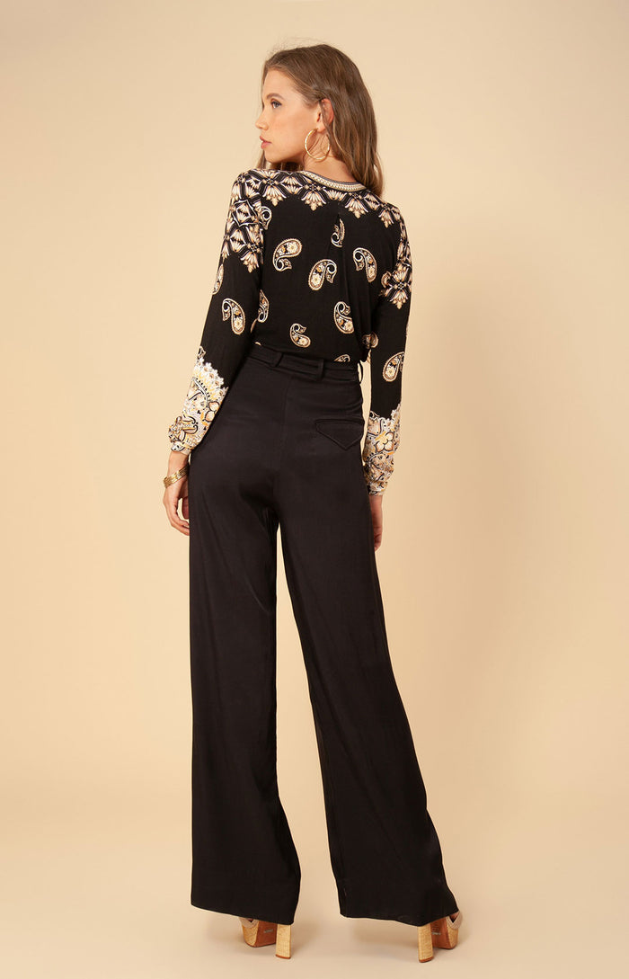 Hale Bob Leya Solid Twill Pant