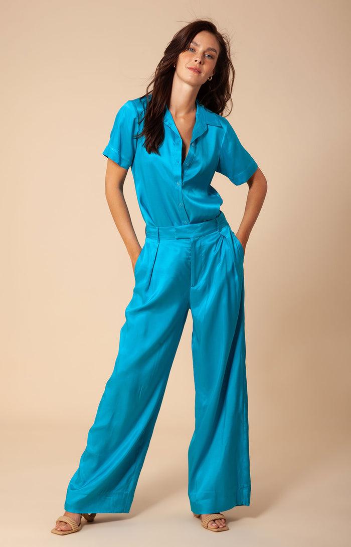 hale bob Liberty Solid Button Up Top