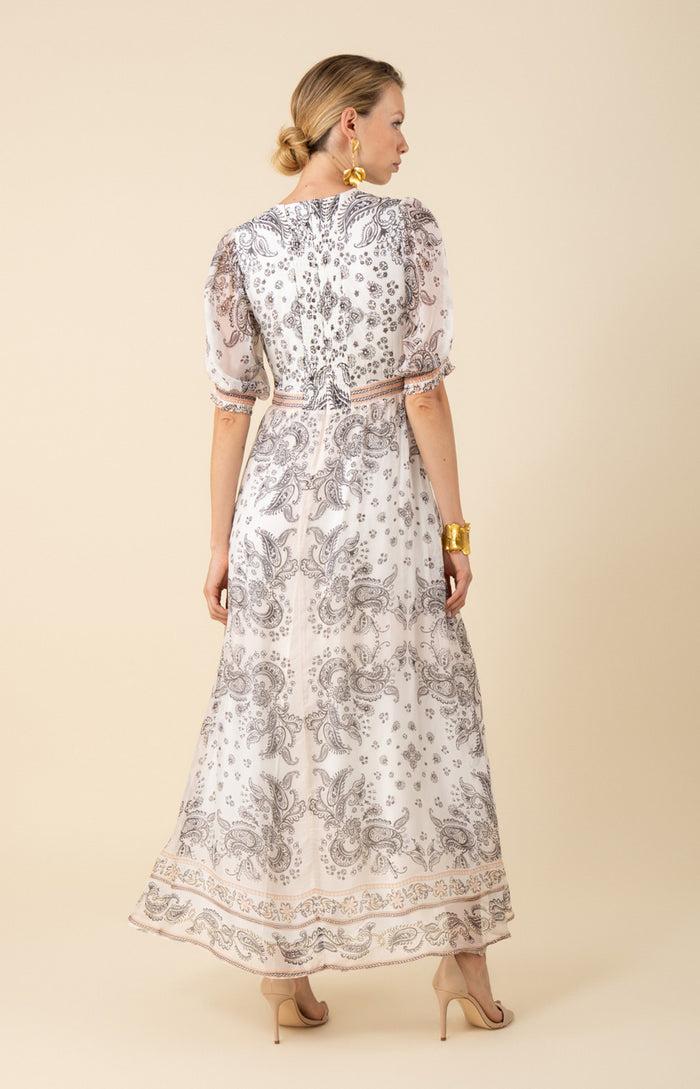 Hale Bob Lilian Chiffon Maxi Dress