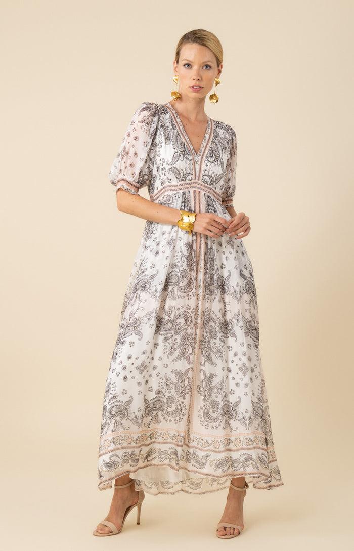 hale bob Lilian Chiffon Maxi Dress
