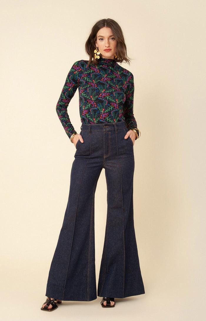 Hale Bob Lilou Jersey Turtleneck Top