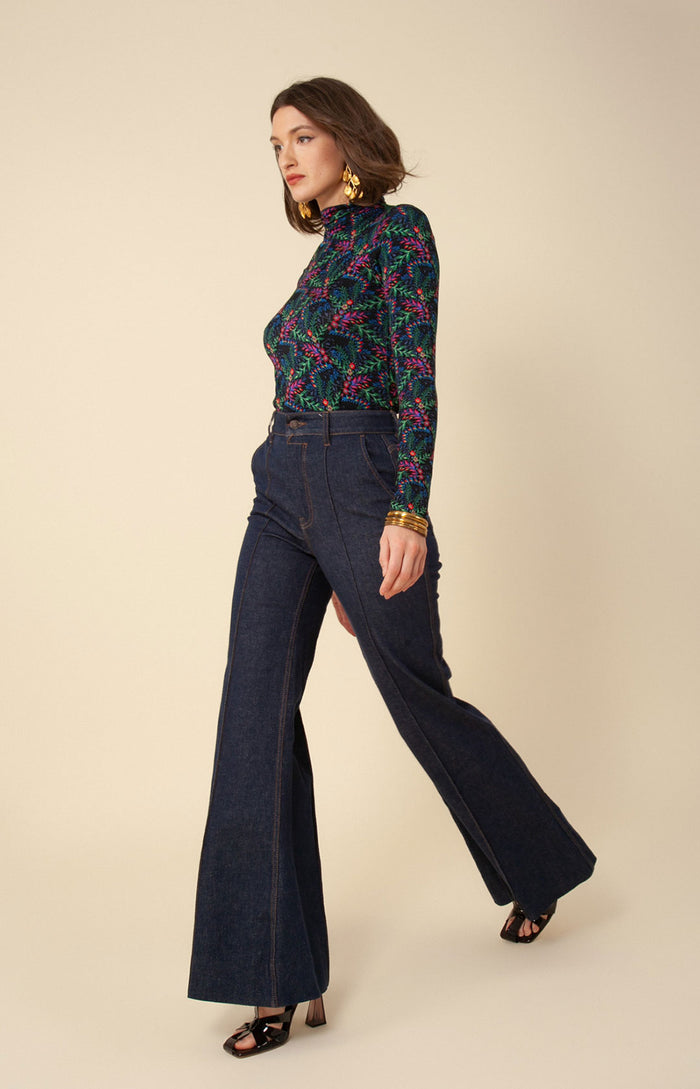 Hale Bob Lilou Jersey Turtleneck Top