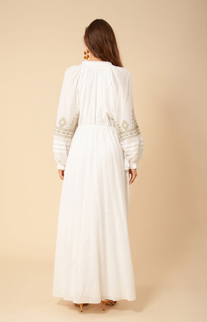 Hale Bob Lily Embroidered Maxi Dress