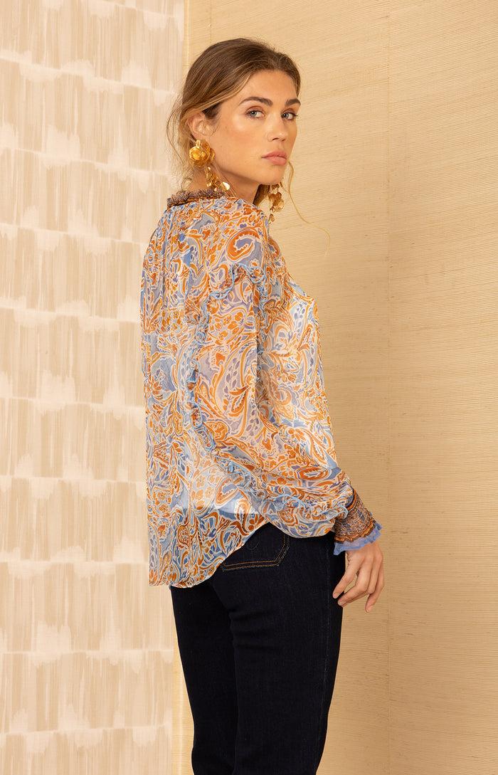 Hale Bob Linda Silk Top