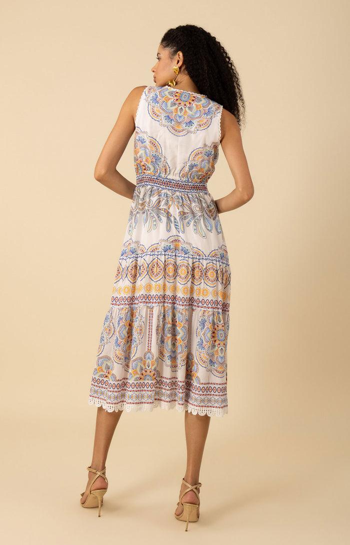 Hale Bob Liv Voile Midi Dress