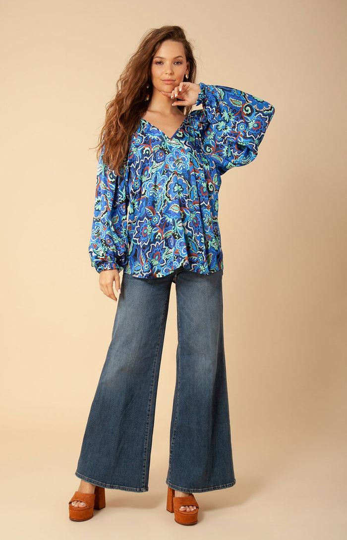 Hale Bob Liza Charmeuse Top