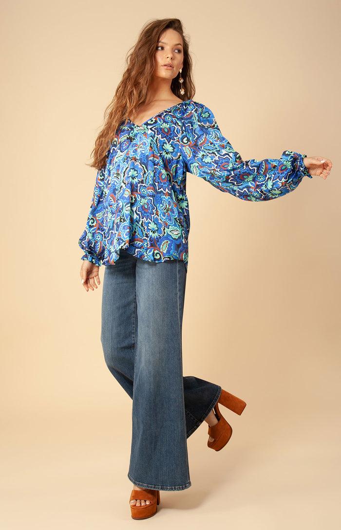 Hale Bob Liza Charmeuse Top