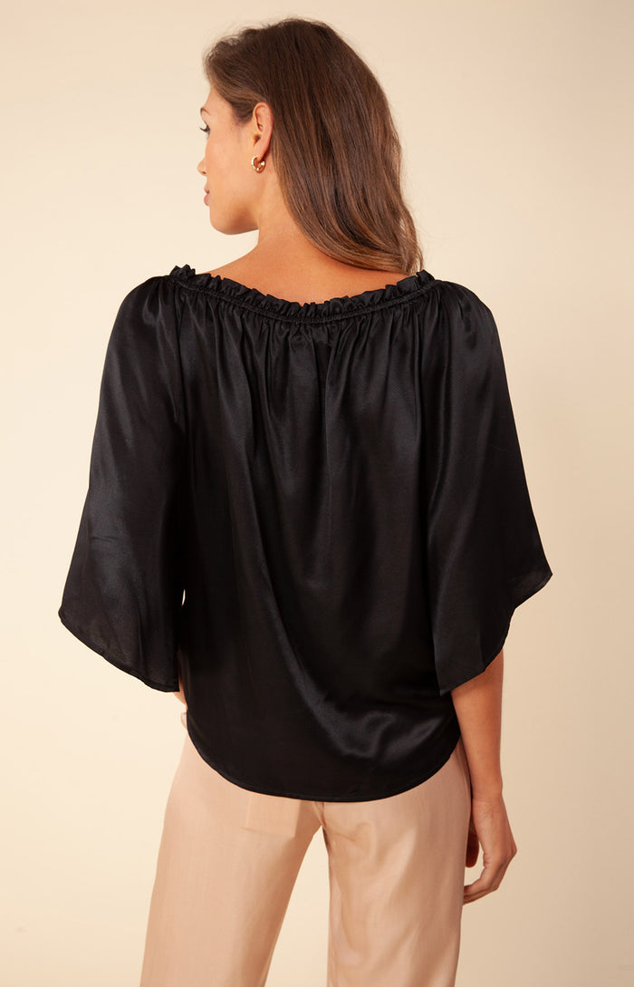 Hale Bob Lolita Solid Silk Top