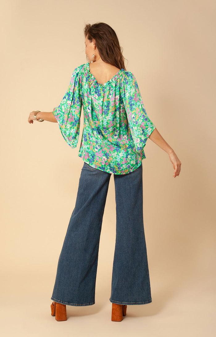 Hale Bob Lorra Washed Charmeuse Top