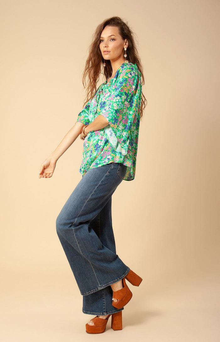 Hale Bob Lorra Washed Charmeuse Top