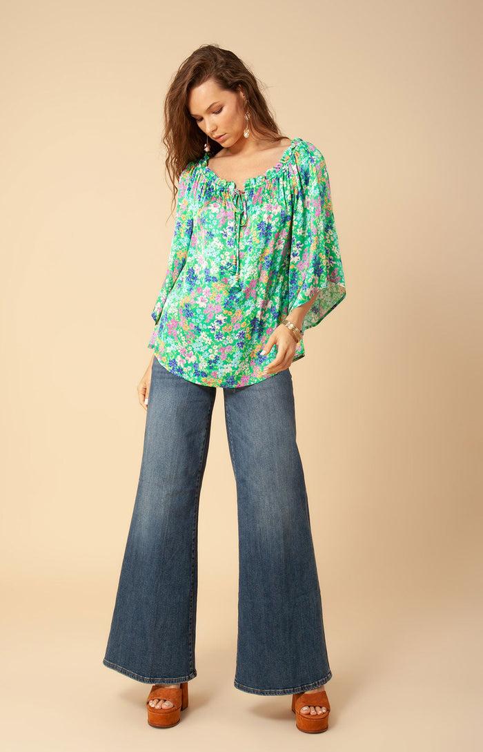 Hale Bob Lorra Washed Charmeuse Top