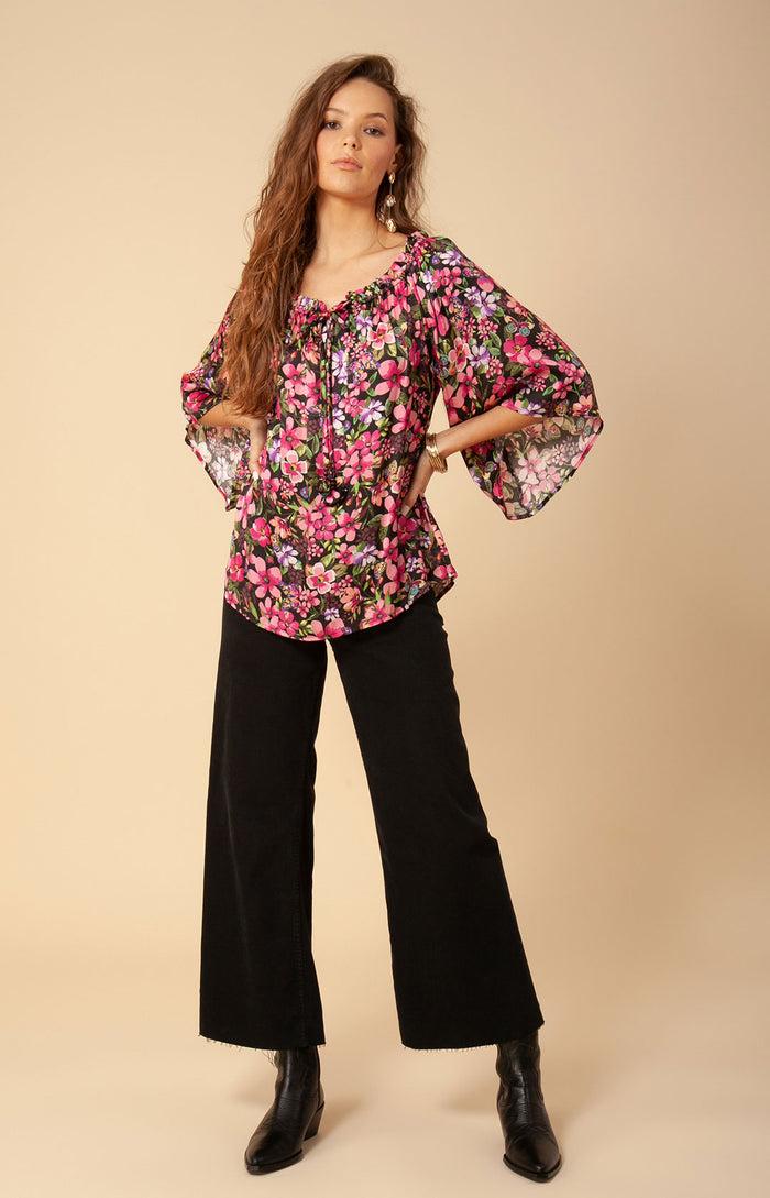 hale bob Lorra Washed Charmeuse Top