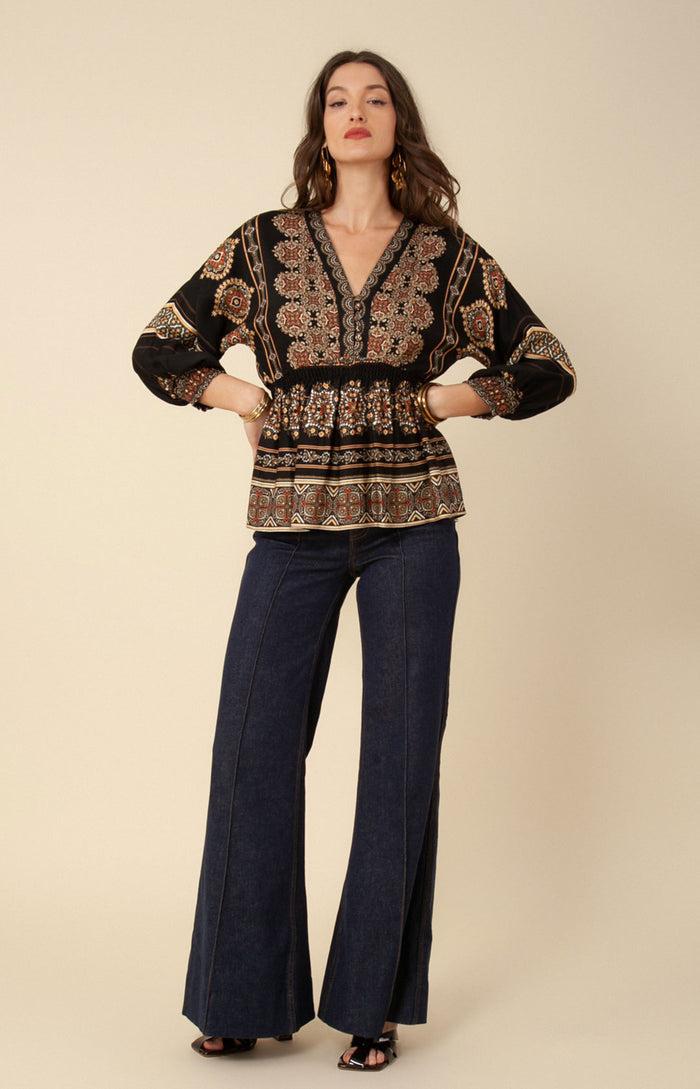 Hale Bob Lou Twill Top