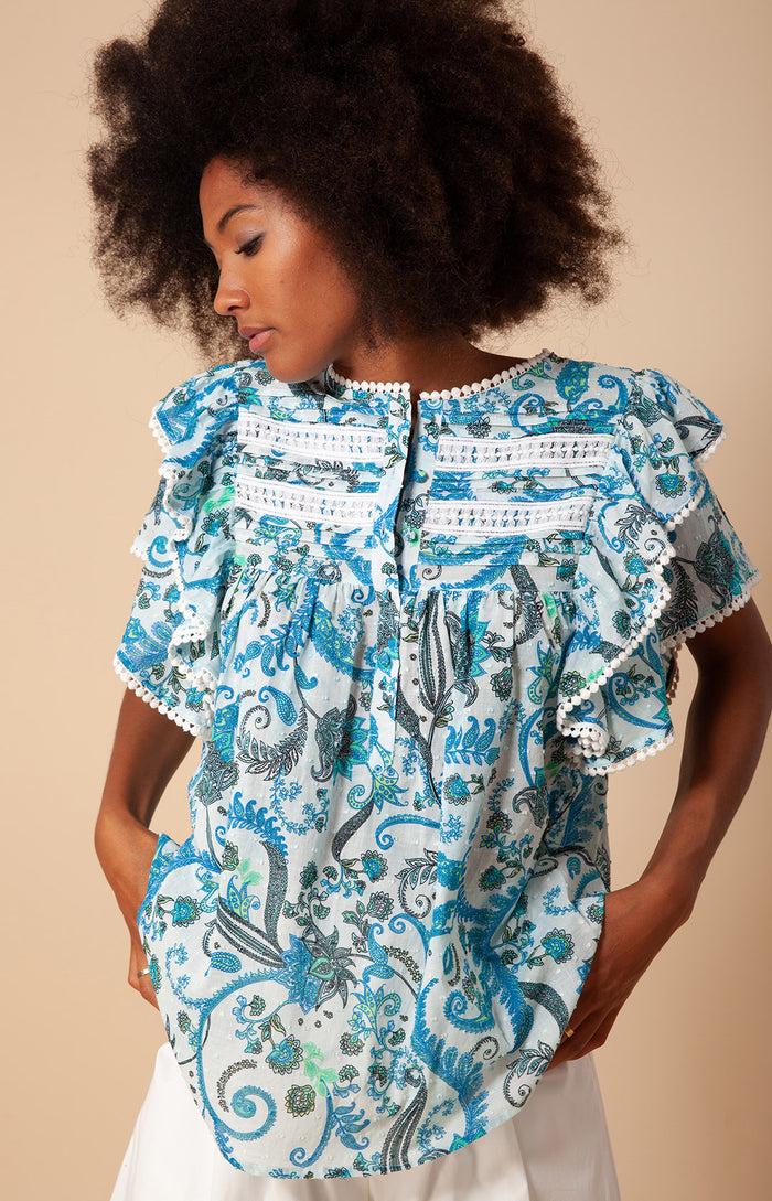 hale bob Luanne Swiss Dot Top