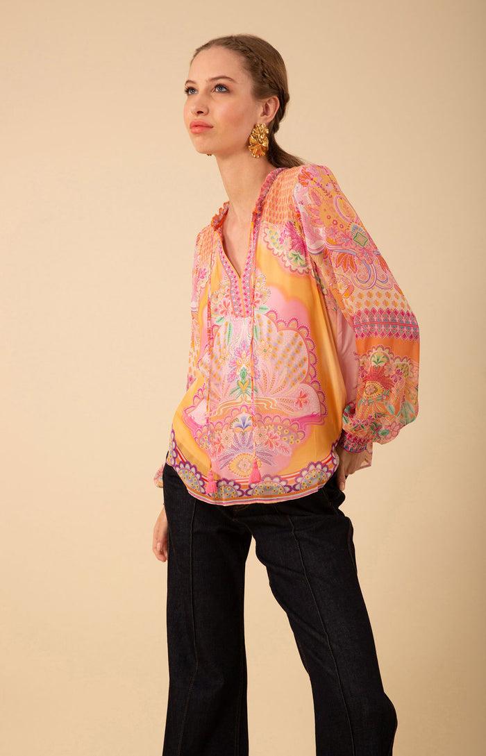 Hale Bob Lucia Chiffon Top