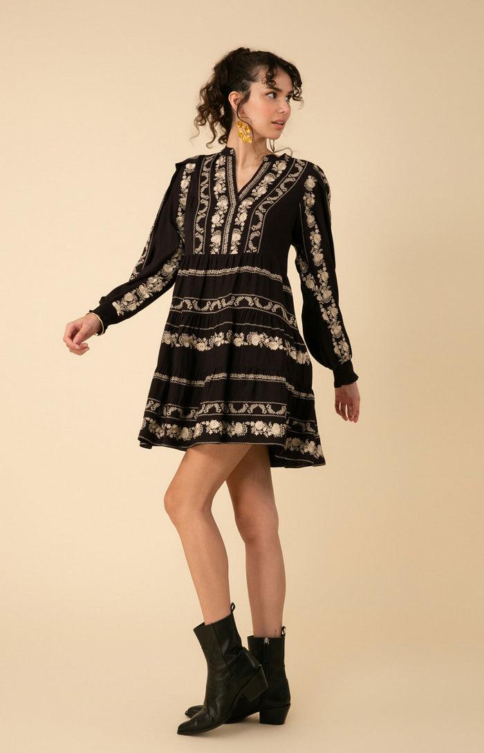 hale bob Luna Embroidered Dress