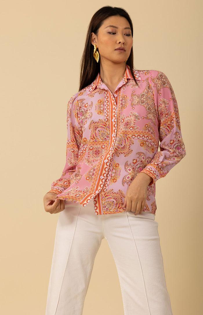 Hale Bob Madilynn Silk Blouse