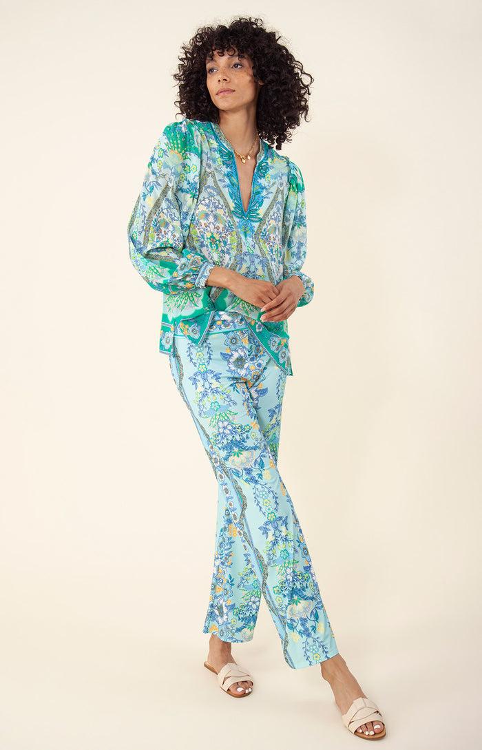 hale bob Madison Silk Top *Beaded*