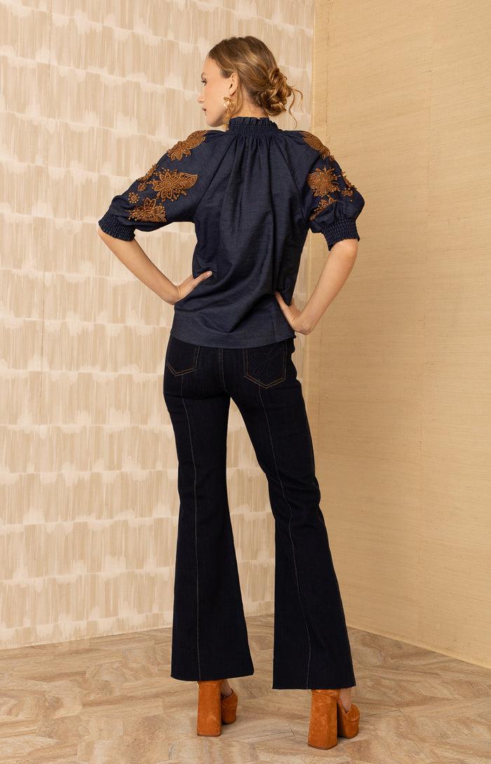 Hale Bob Madisyn Embroidered Top