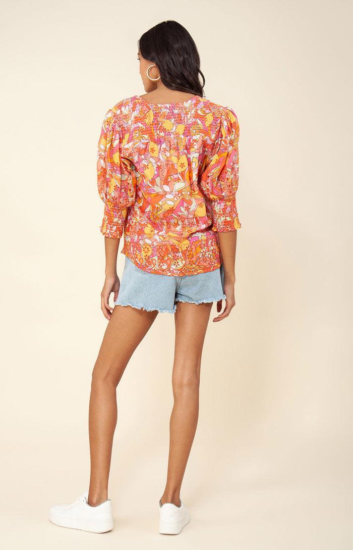 Hale Bob Maika Embroidered Eyelet Top