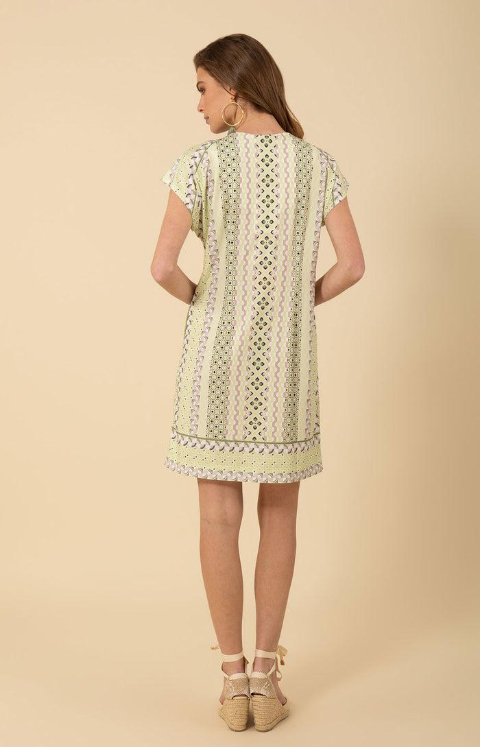 Hale Bob Malaysia Jersey Beaded Dress